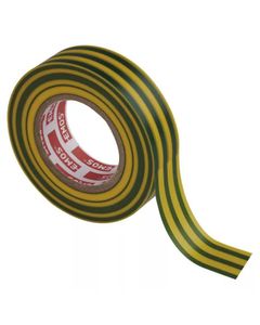 F61925 Taśma izolacyjna PVC 19mm / 20m żółto-zielona