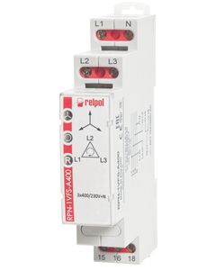 Przekaźnik do nadzoru napięcia AC w sieci 3-fazowej  3 (N) - 400/230 V 864372 RPN-1VFS-A400