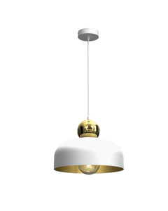 Lampa Wisząca HARALD GOLD/WHITE 1xE27 MLP7243 