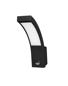 PIRYT LED 10W oprawa ogrodowa z czujnikiem ruchu 140st, 800lm, IP54, 4000K, czarna AD-OP-6109BLPMR4