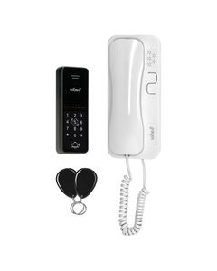 Domofon jednorodzinny zestaw 2-żyłowy szyfrator RFID biały ERIN OR-DOM-BA-932/W
