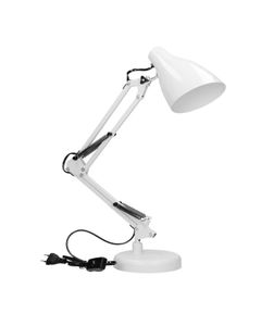 Lampka biurkowa DIAN 60W E27 stalowa biała DL-1/W