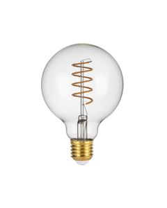 Żarówka LED Retro Edison 4W E27 2200K spirala kula Przeźroczysta 454-G95-DIM-SR-CL 