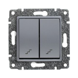 VENA Łącznik podwójny schodowy aluminium 514019