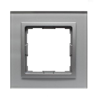 VENA 2 Ramka pojedyncza szkło akrylowe aluminium-aluminium 5240181