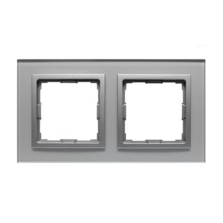 VENA 2 Ramka podwójna szkło akrylowe aluminium-aluminium 5240182