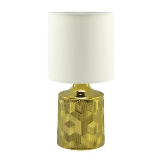 Lampka stołowa LINDA E14 GOLD/WHITE 03786