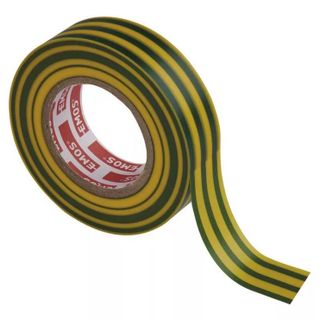 Taśma izolacyjna PVC 19mm / 20m żółto-zielona F61925