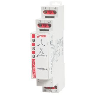 Przekaźnik do nadzoru napięcia AC w sieci 3-fazowej  3 (N) - 400/230 V 864372 RPN-1VFS-A400