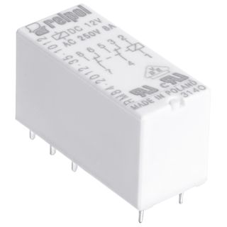 Przekaźnik elektromagnetyczny 2P 8A cewka 12V DC styki AgNi RM84-2012-35-1012