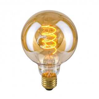 Żarówka LED Retro 4W E27 Spiral Amber bursztynowa LDS-G95-SA G95