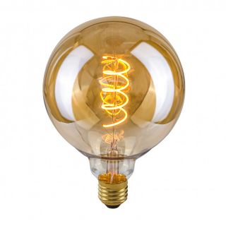 Żarówka LED Retro 4W E27 Spiral Amber bursztynowa LDS-G125-SA G125