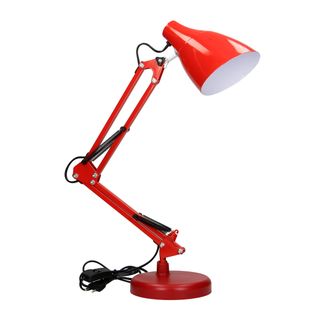 Lampka biurkowa DIAN 60W E27 stalowa czerwona DL-1/R