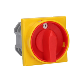Łącznik krzywkowy 16A 0-1 żółto-czerwony mocowany do pulpitu ŁK16R-2.8211\P08