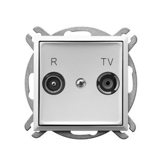 ARIA Gniazdo RTV końcowe biały GPA-UK/m/00